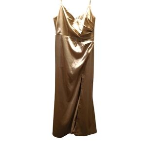 Birdy Grey Champagne Satin Gown